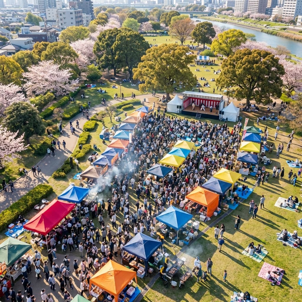 賑わうマルシェ会場